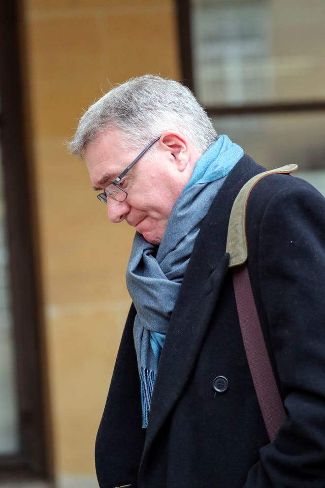 Peter Knight leaves Oxford Crown Court after sentencing 