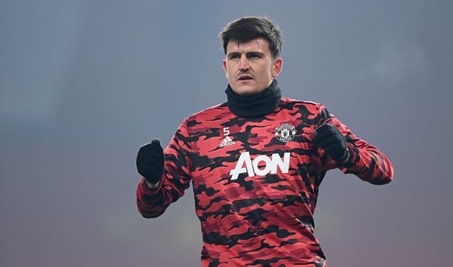 Harry Maguire was an unused substitute against Sociedad on Thursday
