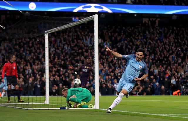 Ilkay Gundogan equalises for City, who did not look back