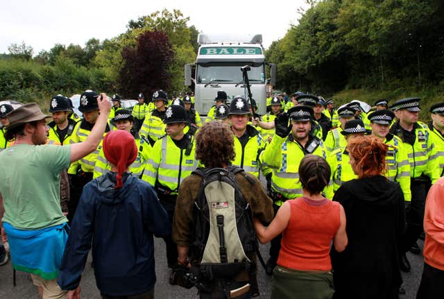 Anti-fracking protests