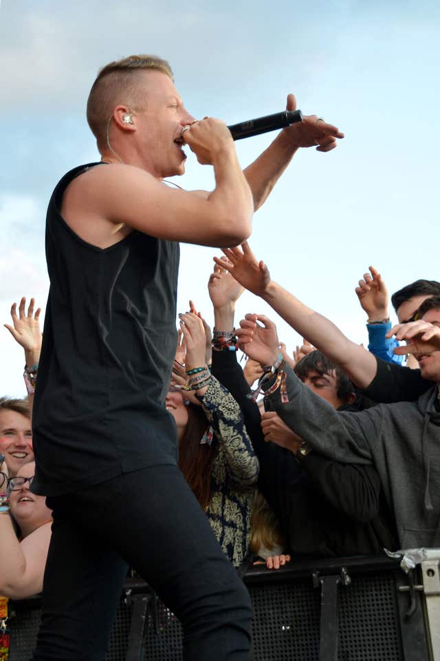 Macklemore on stage