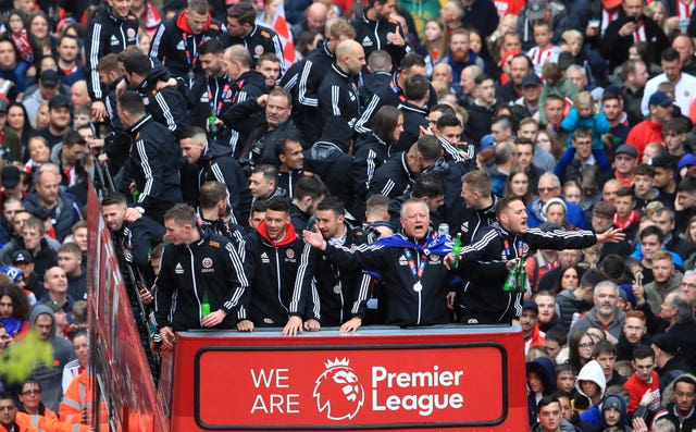 Sheffield United Promotion Parade