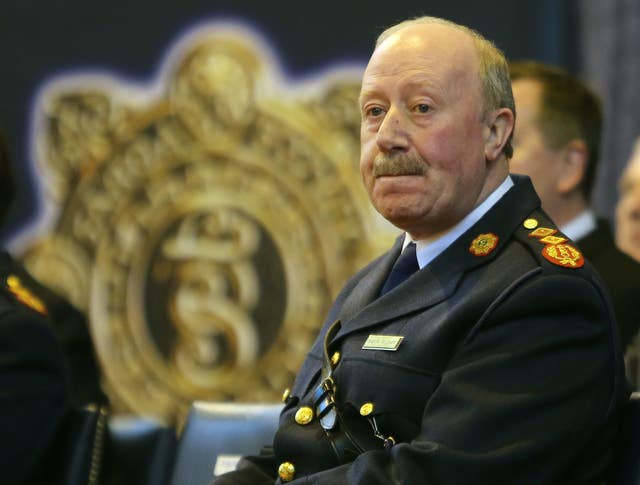 Martin Callinan has denied sending texts to be disseminated among other officers, journalists and politicians (Niall Carson/PA)