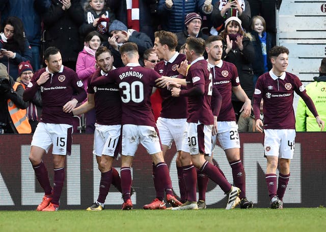Hearts ended Celtic's 69-game unbeaten run (Ian Rutherford/PA)