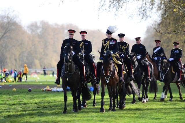 Major General’s inspection of the Household Cavalry Mounted Regiment