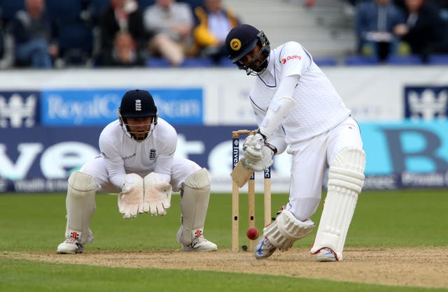 Sri Lanka’s Dinesh Chandimal batting at Chester-le-Street 
