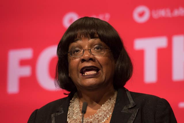 Shadow home secretary Diane Abbott