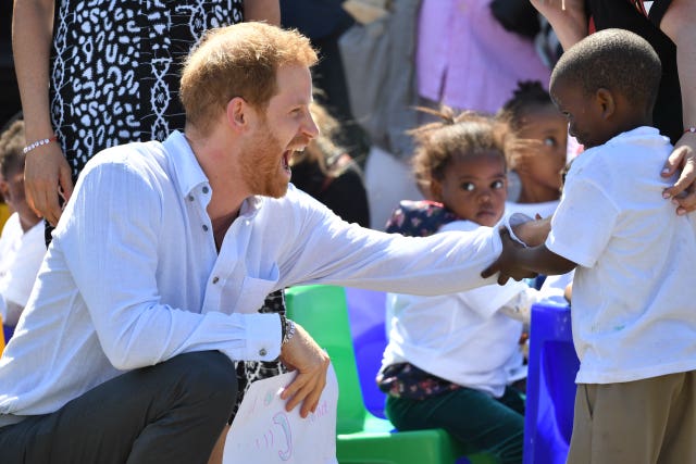 Harry visits the Nyanga Township in Cape Town