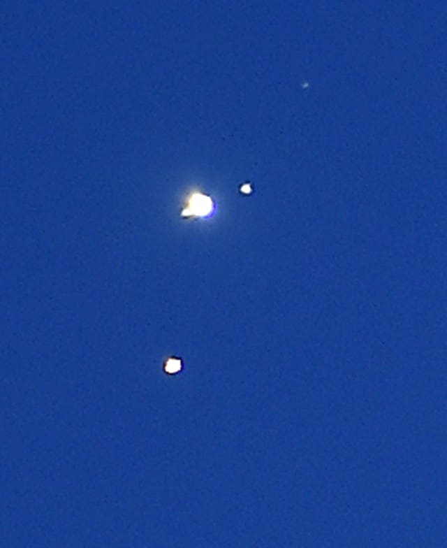 Jupiter and Mars planetary conjunction
