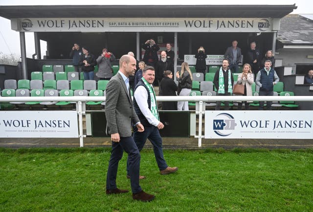 The Prince of Wales at Mousehole Football Club