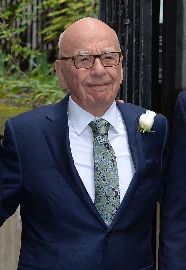 Rupert Murdoch and Jerry Hall wedding