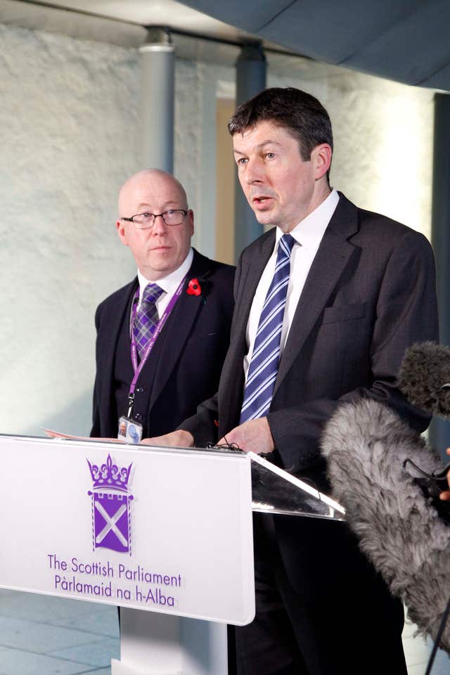 Scottish Parliament Presiding Officer Ken Macintosh said the survey findings were 'difficult reading' (Scottish Parliament/PA)