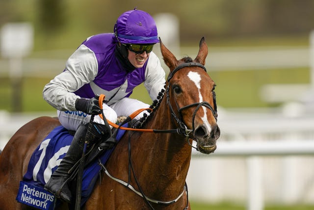 Mrs Milner on her way to victory at the Cheltenham Festival in 2021