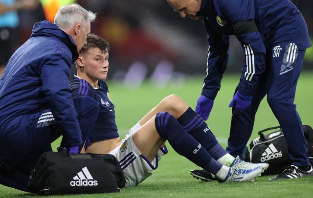 Patterson was forced off in the first half against Ukraine