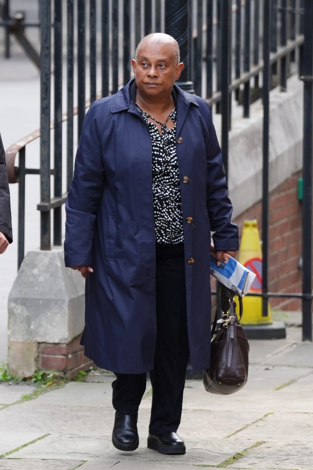 Baroness Doreen Lawrence, the mother of Stephen Lawrence, arrives at the Royal Courts of Justice in central London