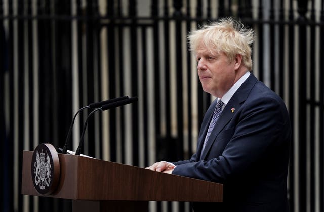 Boris Johnson resignation speech