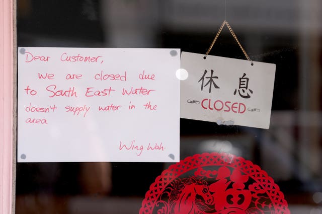 Water supply problems in Whitstable