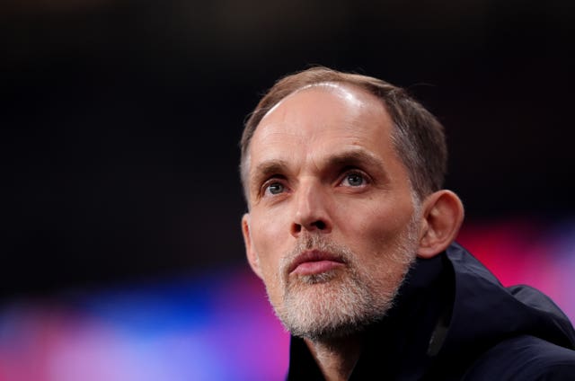 Thomas Tuchel on the sideline