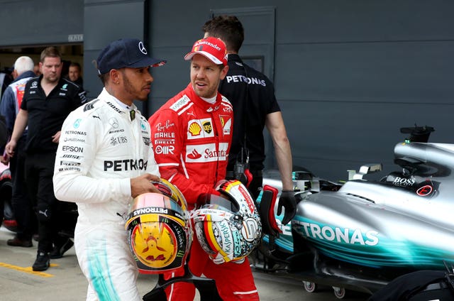 Sebastian Vettel, right, led the championship before struggling in the second half of the campaign