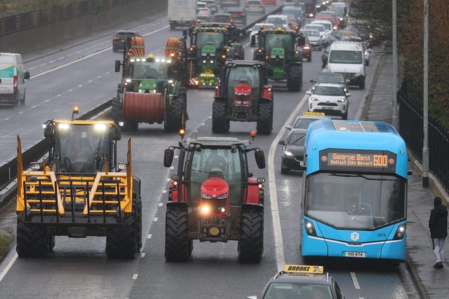 Vehicles on the Sydenham by-pass in Belfast