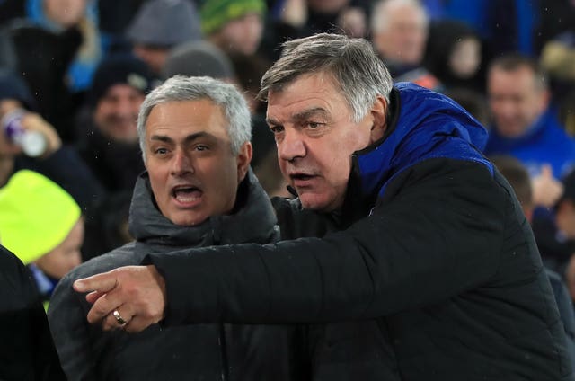 Jose Mourinho and Sam Allardyce meet at the Hawthorns on Sunday.