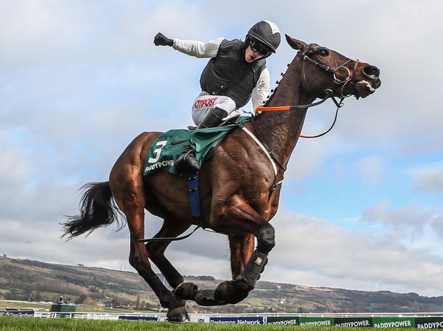 Flooring Porter winning the Stayers' Hurdle