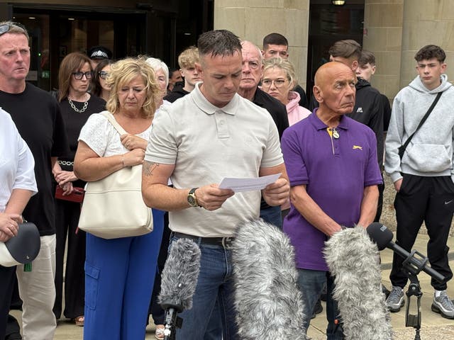 Paul Moy, speaking outside Glasgow High Court