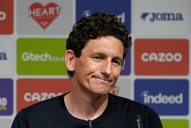 New Brentford manager Keith Andrews during a press conference at the Gtech Community Stadium
