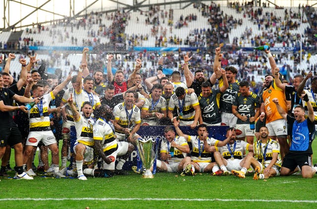 La Rochelle players celebrate
