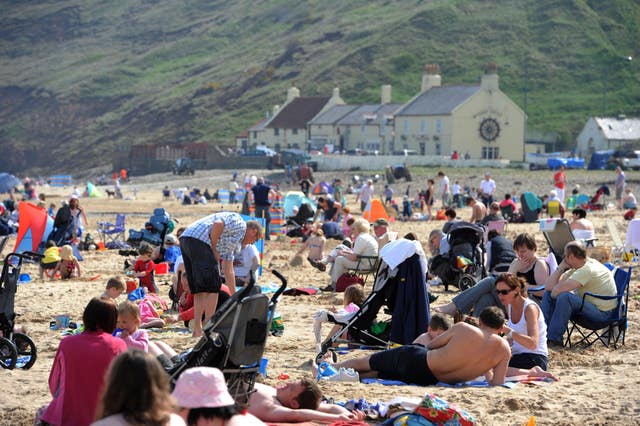 Saltburn-by-the-Sea beach in Cleveland