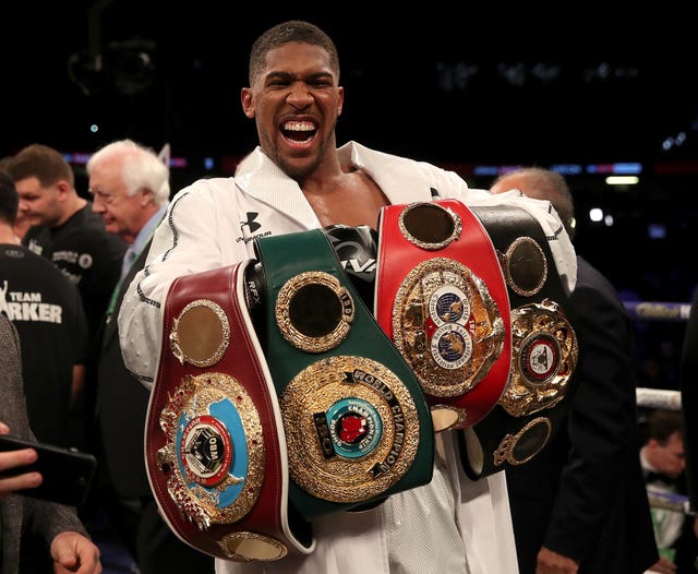 Anthony Joshua, pictured, has risen to prominence in Fury's absence (Nick Potts/PA)