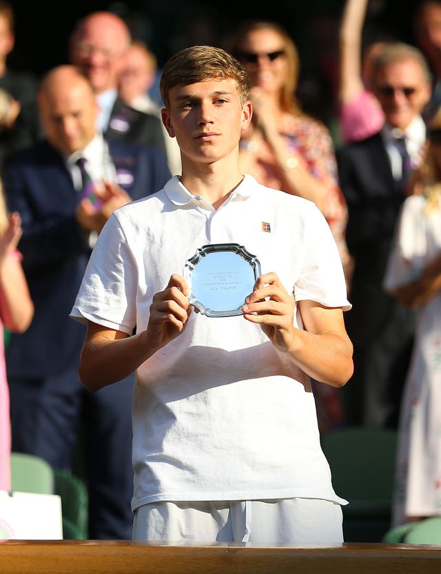 Jack Draper was the runner-up in the boys' singles at Wimbledon last summer