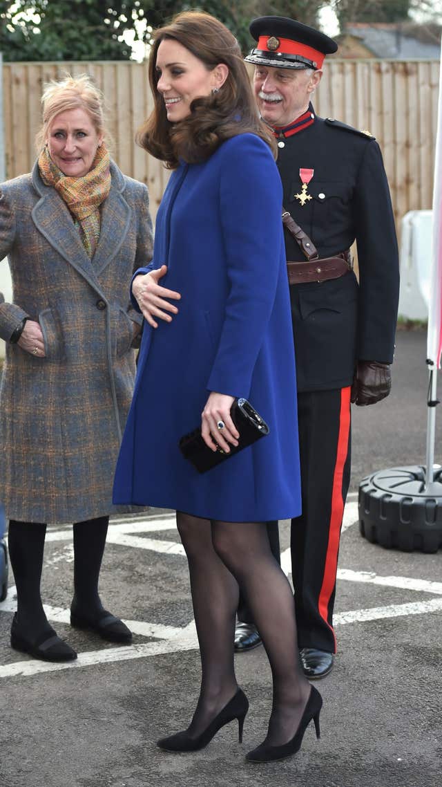 The Duchess of Cambridge arrives to open an Action on Addiction treatment centre in Wickford (Eddie Mulholland/Daily Telegraph/PA)