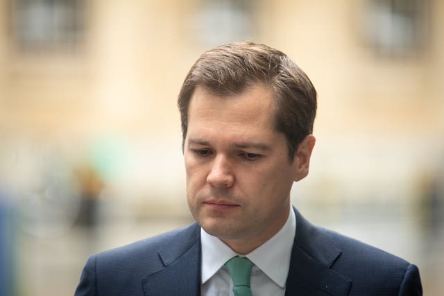 Housing Secretary Robert Jenrick outside BBC Broadcasting House, London, before his appearance on the Andrew Marr Show
