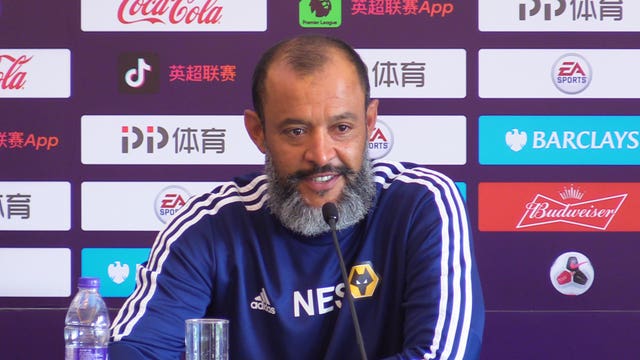 Nuno Espirito Santo has been pleased with Wolves' trip to China