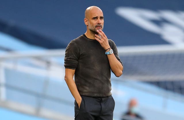 Guardiola has had a number of injuries to contend with of late (Catherine Ivill/PA).