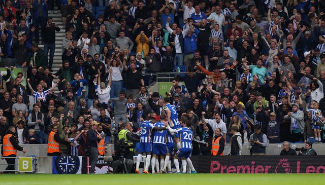 Brighton celebrate