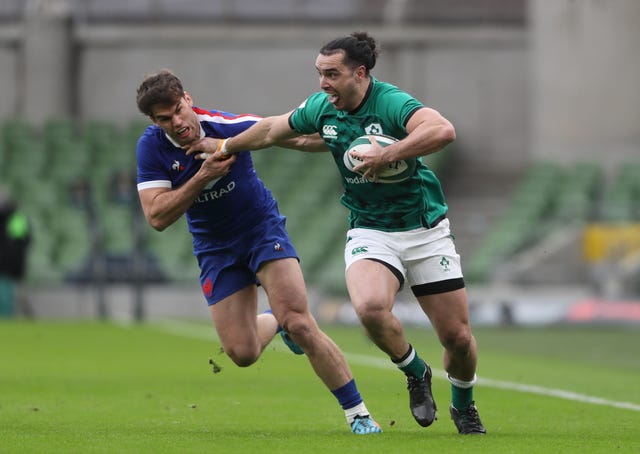 New Zealand-born wing James Lowe, right, has been dropped by Ireland for the first time since qualifying under residency rules last year