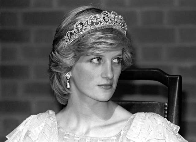 Diana in the Spencer tiara (PA)