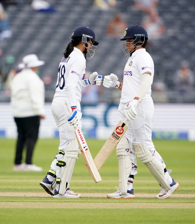India's Smriti Mandhana (left) and Shafali Verma put on 167 for the first wicket