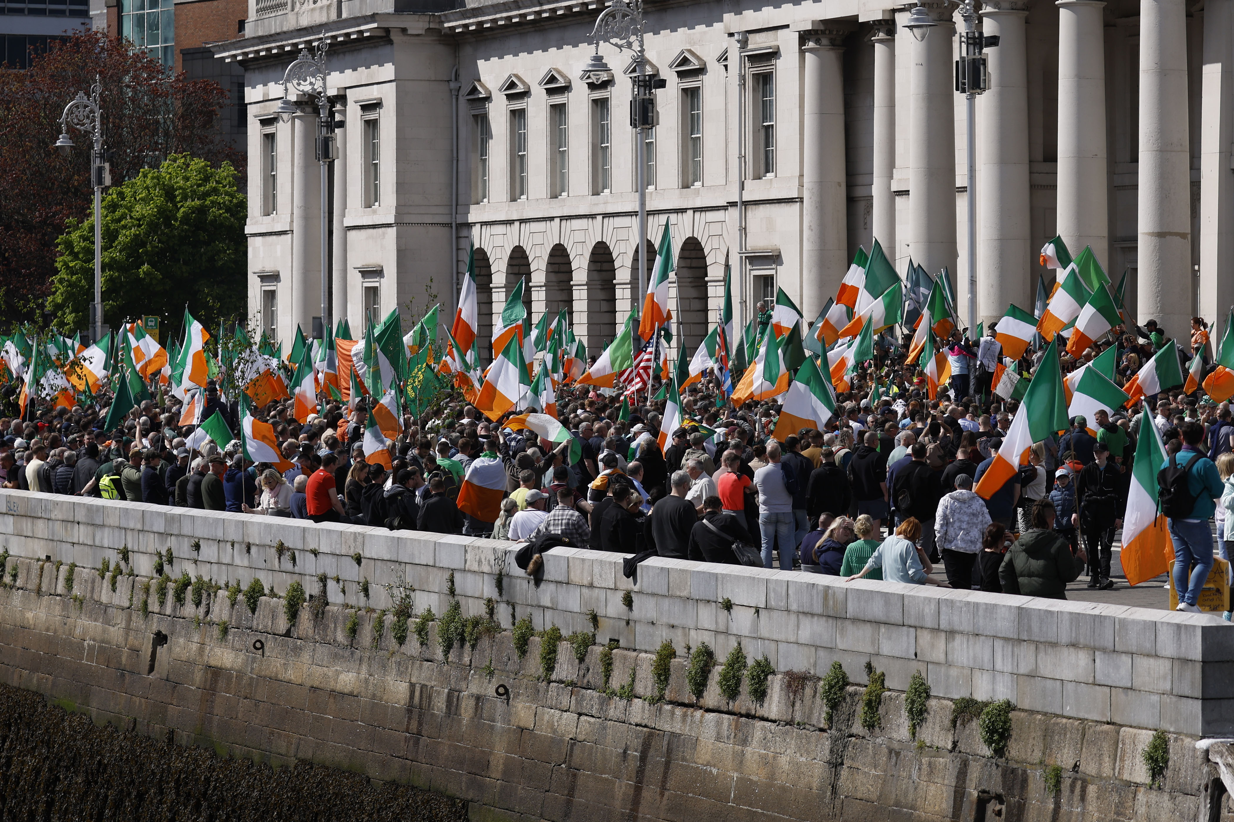 An anti-immigration protest in Dublin
