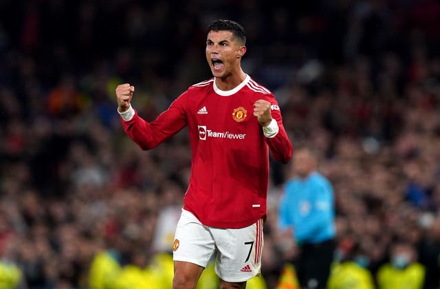 Ronaldo scored the winning goal against Villarreal at Old Trafford
