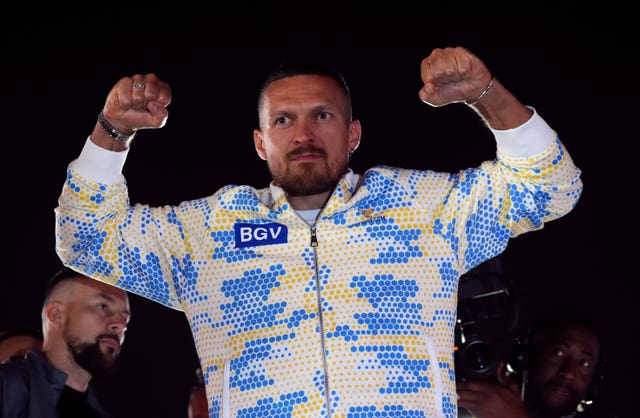 Oleksandr Usyk has appeared unruffled