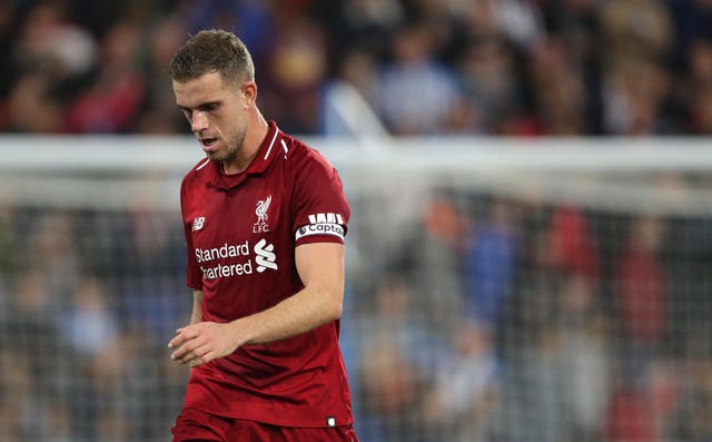 Jordan Henderson will not feature this weekend
