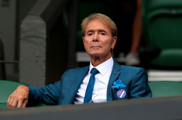 It would not be Wimbledon without singer Sir Cliff Richard in attendance