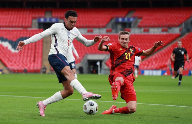 Trent Alexander-Arnold (left) is not out of Gareth Southgate's plans