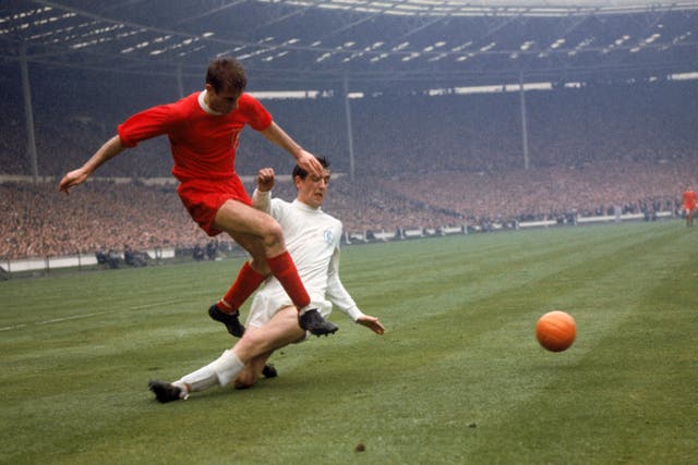 Roger Hunt in action for Liverpool