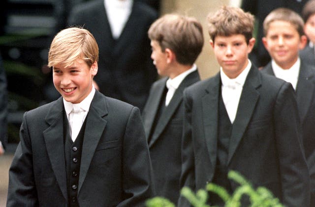 A young Prince William at Eton (John Stillwell/PA) 