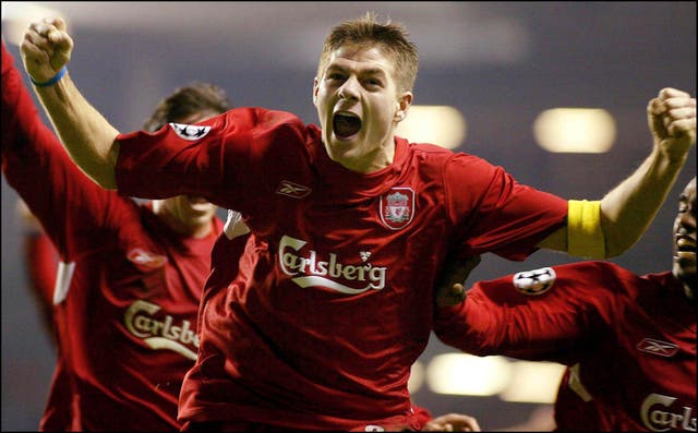 Steven Gerrard scored one of the most memorable goal in Liverpool's Champions League history against Olympiakos