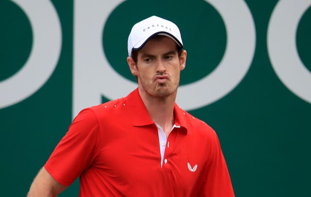 Murray looked uncomfortable at stages of the first-round defeat.